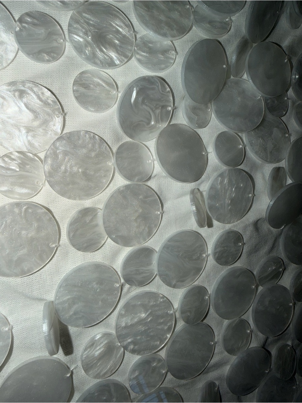 Peppermayo White Iridescent Disc Embellished Mini Skirt - Picture 2 of 4